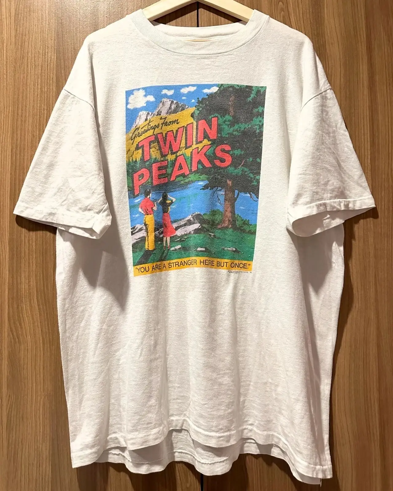 Twin Peaks 90s Graphic white short sleeve Unisex Reprint T shirt