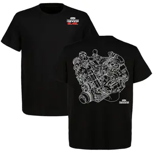 Ford Power Stroke 6.4L Blueprint Engine T-Shirt For Truck & Car Enthusiast, Unisex Casual Crewneck 100% Cotton, Made in USA