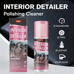Car Interior Polishing Agent - Interior Detailer Restorer Polishes,for Plastic Trim & Tire 100ml Interior Detailer Restorer Effortless Cleaning Solution for Trim Dashboard Car Door Tires Bumpers Leather,Essential for cars, great gift for car enthusiasts