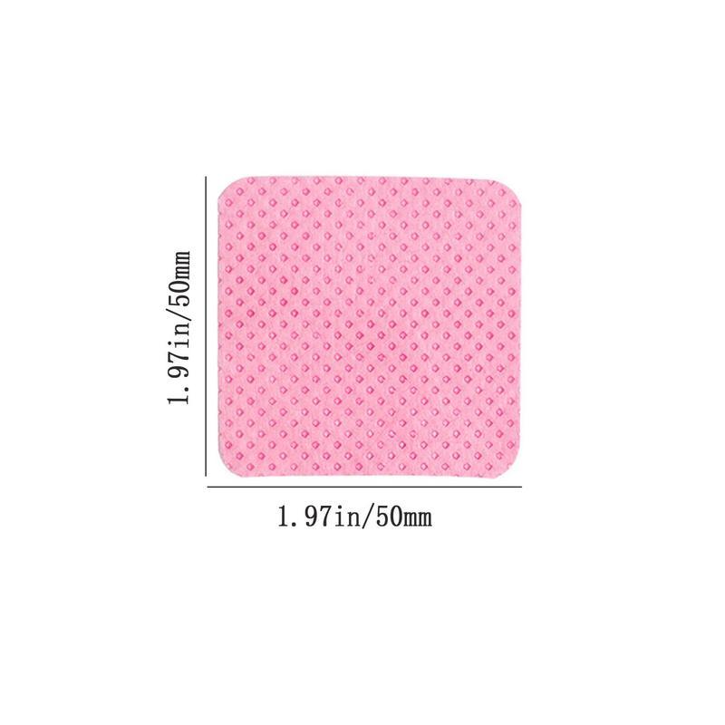 600Pcs/300Pcs Nail Wipes - Professional Lint-Free Nail Polish Remover Pads, UV Gel Cleansing Tissues, Unscented Manicure Prep And Finish Nail Art Cleaning Tool(Pink)
