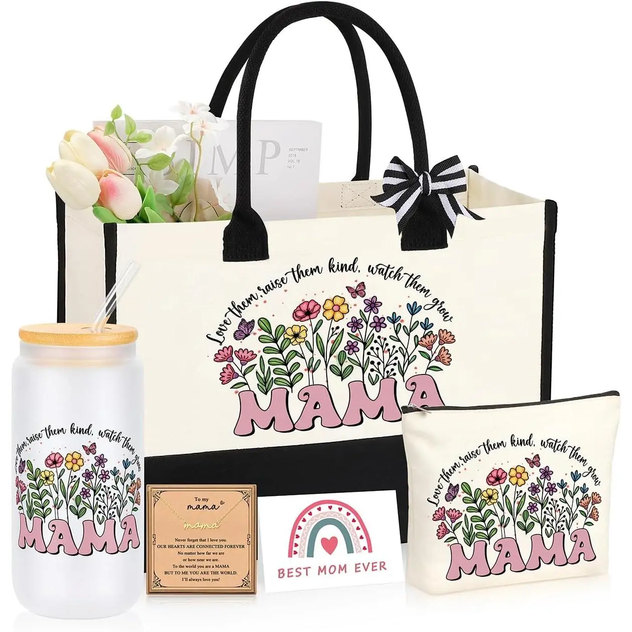 Gifts for Women Basket Set of 5, Christmas Mothers Day Birthday Gifts for Mom Grandma Sister Daughter
