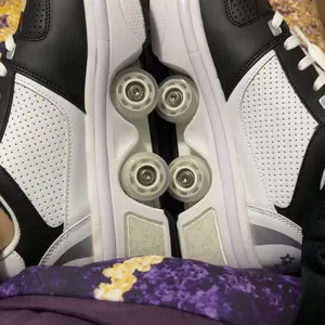 Pink Black-SEBOWEL Fashion Roller Skates, 2-in-1 Transformer Shoes Outdoor Sports Shoes,Walking Shoes,Birthday Special Gift,Christmas Gift skate shoes