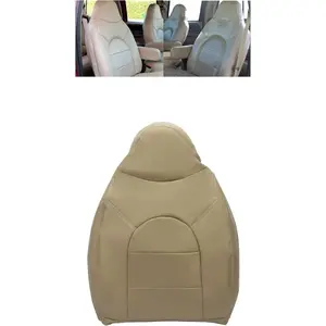 Seat Top Cover Compatible with 1999 2000 Ford F250 F350 F450 Lariat - Tan Artificial Leather Front Driver Side/Passenger Side Car Cushion Car Interior Kit