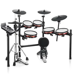 Donner DED-300 PRO Electronic Drum Set with Independent Hi-Hat, Pro 6-Drum & 3-Cymbal Setup