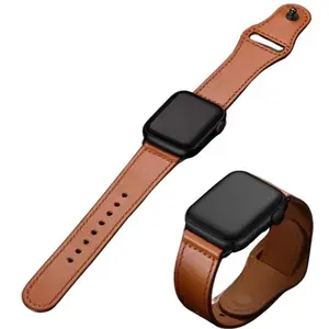 Durable Leather Wearable Luxury Watch Band For iWatch Series 8 7 6 5 4 38/40/41/42/44/45 Wristwatch Accessories