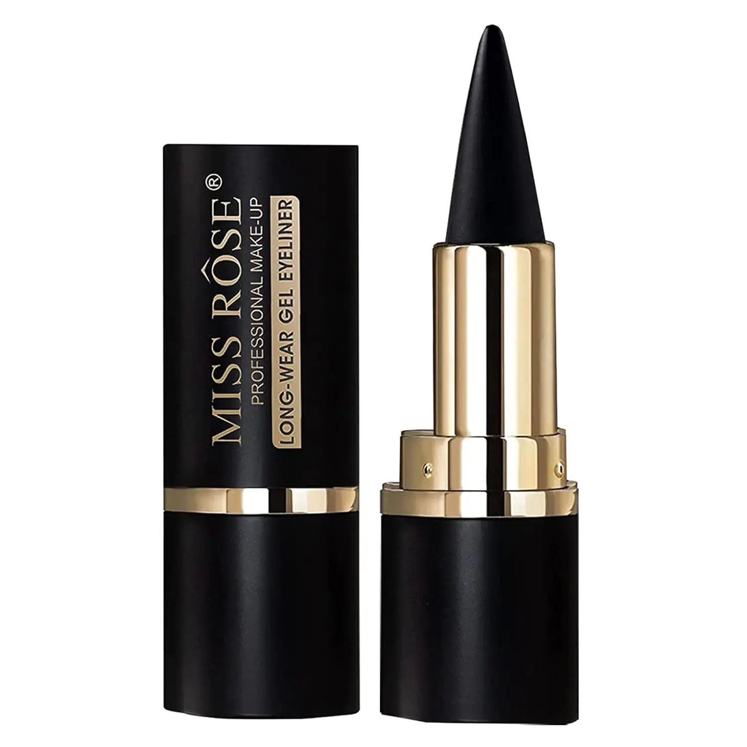 Matte Black Gel Eyeliner Tool, Smudge Proof, Cream Eyeliner Pencil, Eye-liners for Women Girls (Black)