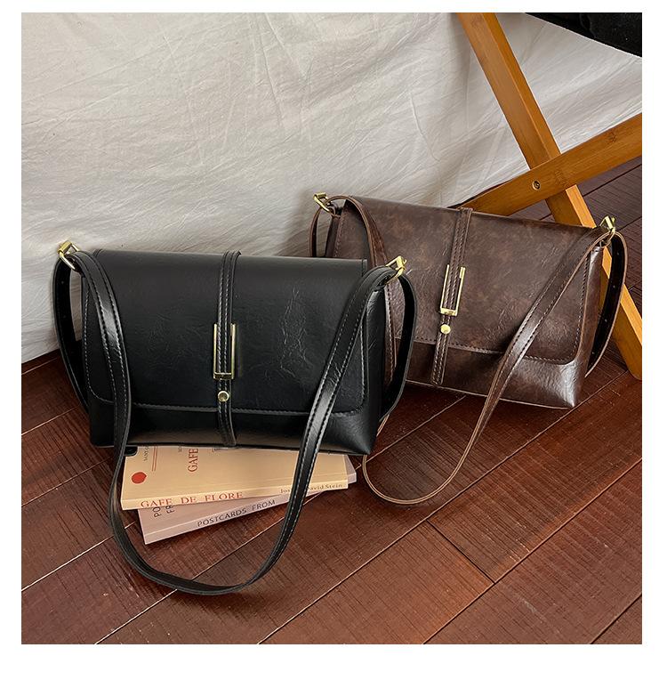 Vintage French Style Women’s Work Bag | Chic Commuter Shoulder & Crossbody Square Handbag | Elegant Minimalist Designer Purse | Versatile Everyday Fashion Bag