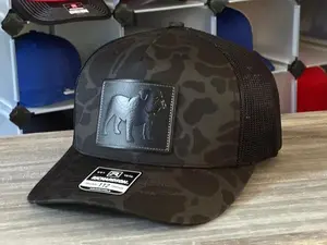 Bulldog Silhouette Blackout Richardson 112 SnapBack Cap