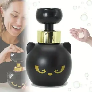 1-Piece Adorable Cat Paw Foam Soap Dispenser, Refillable Foaming Pump with Cute Paw Shape, Fun Bathroom & Kitchen Decor Accessories for Kids & Cat Lovers, Perfect Holiday Home Gift