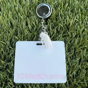 Urinal badge keychain