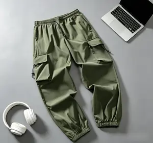 Men’s Army Green Tactical Cargo Jogger Pants Lightweight Ripstop Quick Dry Multi Pocket Outdoor Tapered Streetwear Trousers Gorpcore Techwear Y2K Utility Style Viral Men Fashion Summer Essentials valkyrie