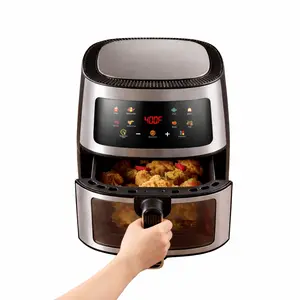 Air Fryer, FryForce360º,Digital Display with 8 Presets,Easy View Window & Interior Light, 5 QT Pro XL Capacity