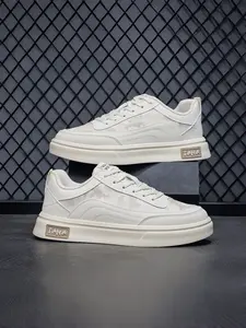 Men's Classic Canvas Sneakers | Breathable Platform White Shoes | Versatile Casual Skate Shoes Walking Shoes