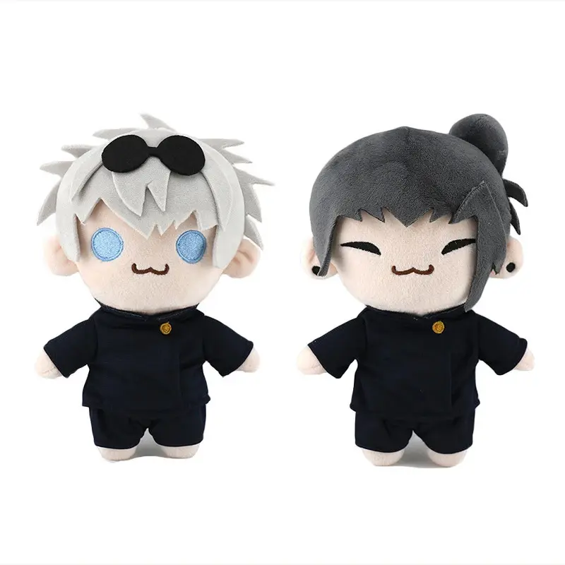 Jujutsu Kaisen Japanese Anime Stuffed Animals - Gojo Satoru, Geto Suguru Plush Toys, Cute Look Soft Plush Anime & Manga Cosplay Props with Battery, Cosplay Plush