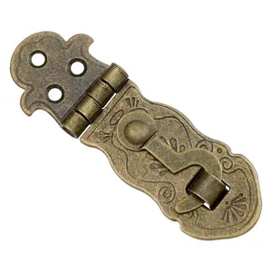 Locking wooden box jewelry box wooden box furniture vintage retro clasp decorative lock can be disassembled hardware accessories