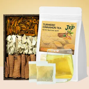 30 Bags Turmeric Ginger Cinnamon Tea, 100% Natural, Anti-Inflammatea. Eco-conscious Tea Bags. Turmeric Ginger Herbal Tea. No Sugar, No Caffeine, No Gluten, Vegan. antiinflamma tea, looseleaf tea Beverage anti in flama tea ginger caffeine free Beverage