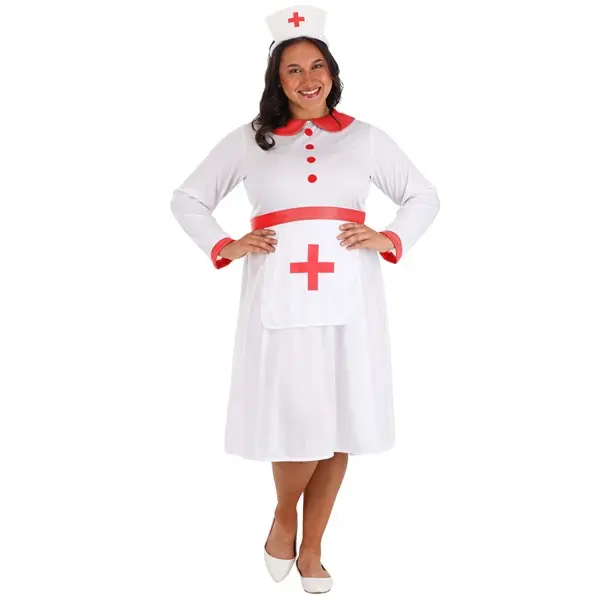 Women's Plus Classic Nurse Costume