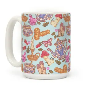 [Sale Up to 50%] Cottagecore Peens Pattern Coffee Mug 11oz-15oz, funny Coffee Mug
