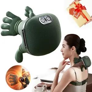 Electric Neck Massager, Heating Biohand Wireless Portable 3D Massage, Neck Shoulder Relaxer, for Neck Shoulder Hand, Unisex, Adjustable Speed Settings