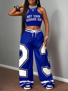 Women's Casual Loose-Fitting Short Sleeve Top & Shorts Set, Contrast Design, Fashionable Daily Wear, Fashion Pants Set