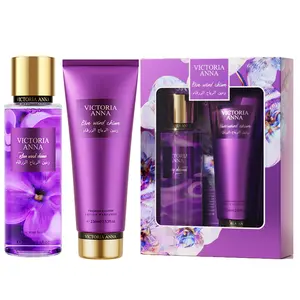 Victoria Anna Fruit Fragrance And Floral Body Spray,Christmas Gift Box Body Care Kit Body Lotion