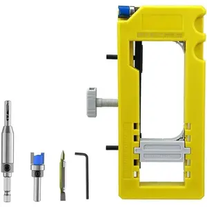 Door Hinge Jig, Hinge Installation Kit, Door Hinge Router Template With Non-slip Pads Removable Inserts for Outdoor Camping, Daily Household,TikTokShopBlackFriday