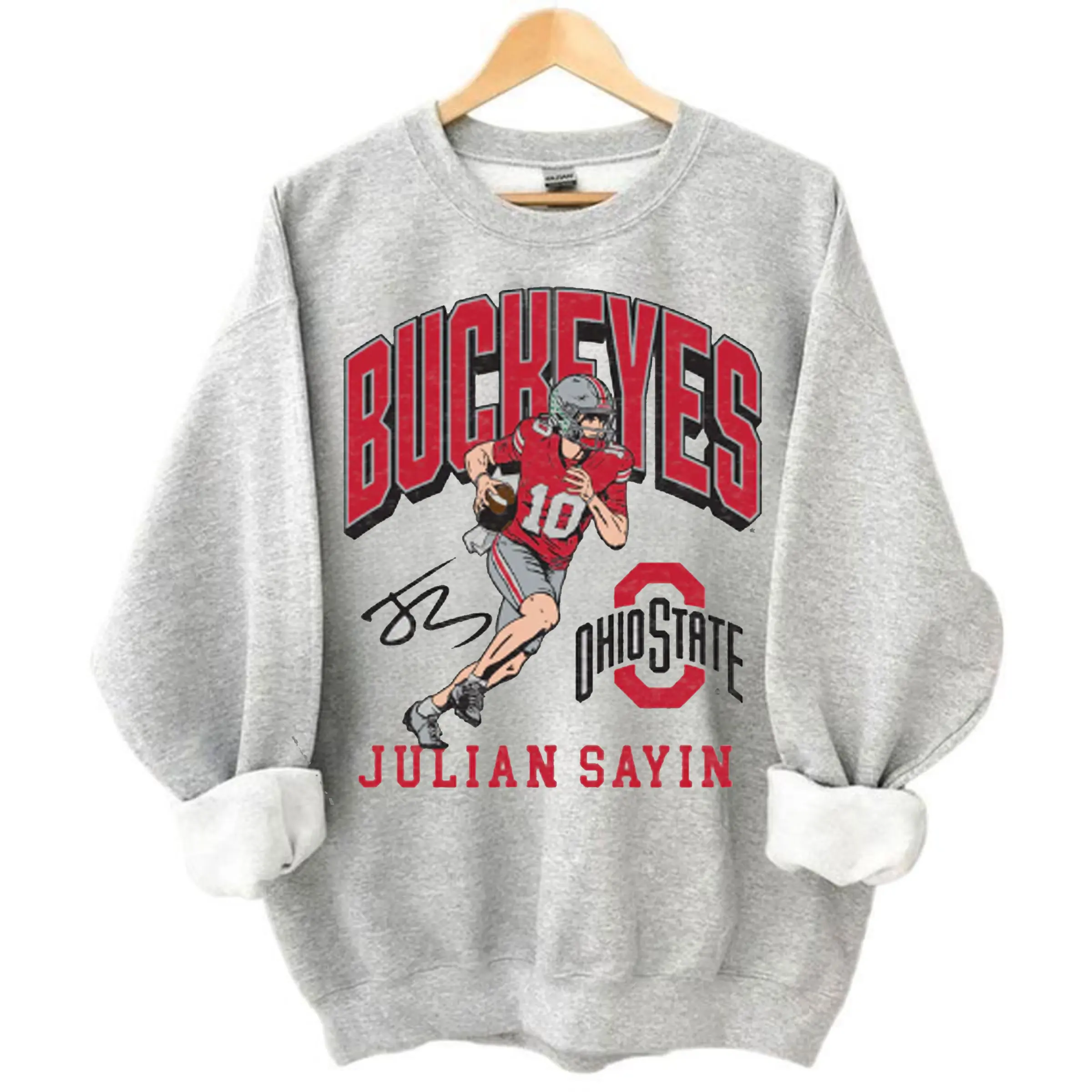 Ohio Football Sweatshirt, Julian Sayin Sweatshirts, Cozy Game Day Sweater, Perfect Gift for Him or Her