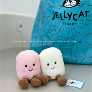 Authentic Jellycat Marshmallow Key Rings – Stuffed Animal Keychains, Cute Animals, Fun Gift Ideas for Kids, Birthdays and Collectors, Keychains