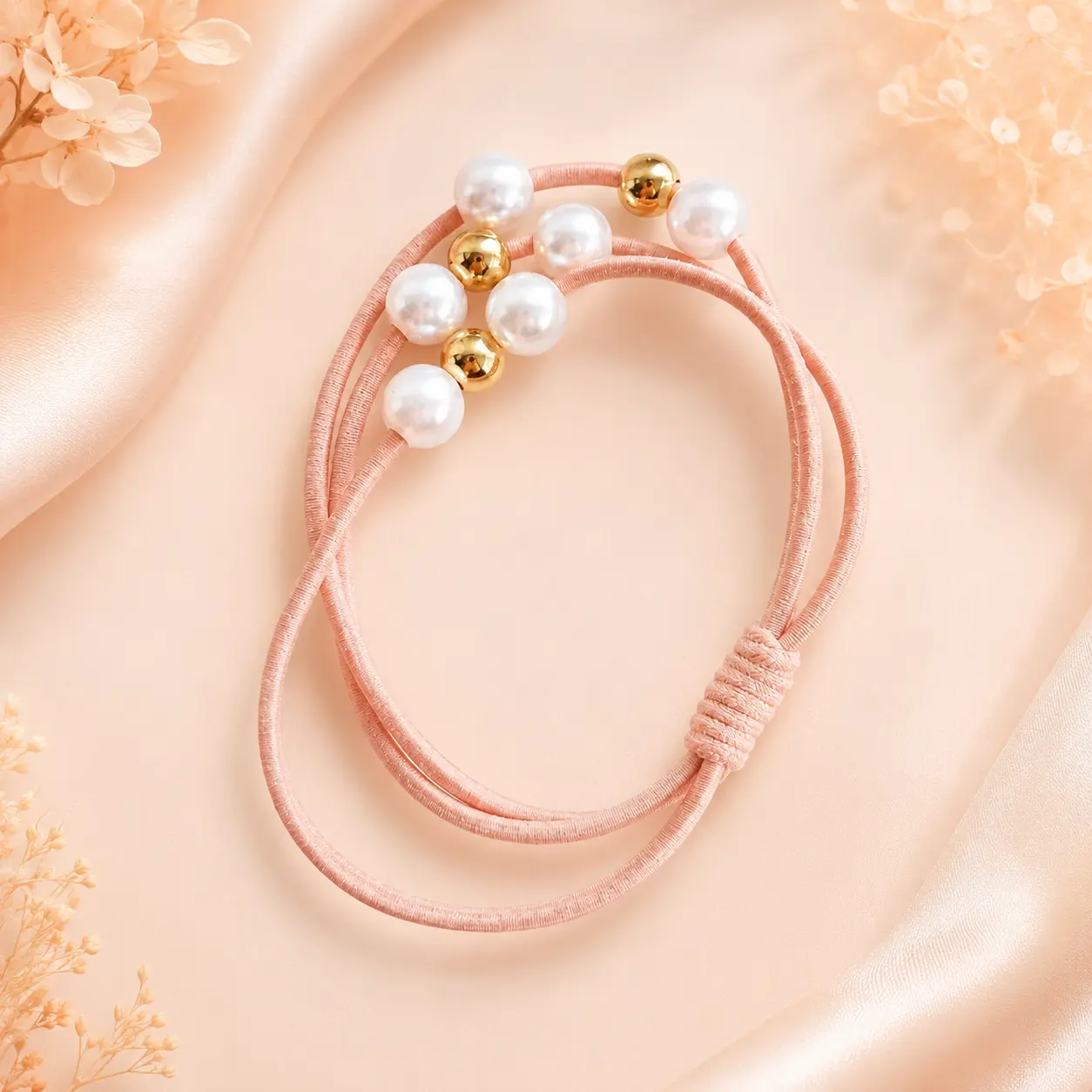 Fashionable Hair Accessories - 1 Gift Fan Elastic Band Hair Ties, Cute & Durable, No Pain Styling, 1 Size, Unisex, Everyday Daily Use