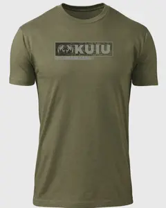 Kuiu Here To Hunt Gritstone T-Shirt, Premium Hunting Apparel, Lightweight Breathable Fabric, Comfortable Outdoor Clothing, Durable Graphic Tee For Men 7P1TE