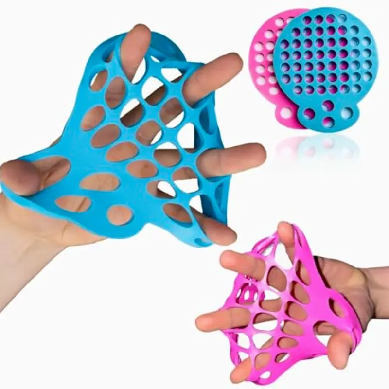 New Finger Stretcher Hand Exercise Web, Grip Strength Training Finger Exerciser, 2pcs Set for All People, Ideal for Hand Muscle Building, Hand Strengthening Devices