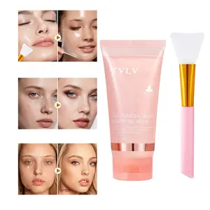 Niacinamide Night Wrapping Mask, Glows Dull Skin, Firming, Hydrating & Moisturizing, Light & Moist Non-Sticky Texture