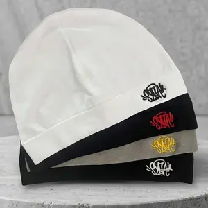 Syna Inspired Skull Cap 2025 – Vintage Streetwear Embroidered Beanie, Lightweight Unisex Sports Hat, Machine Washable, Soft & Breathable, Perfect for Everyday Wear, Outdoor Style