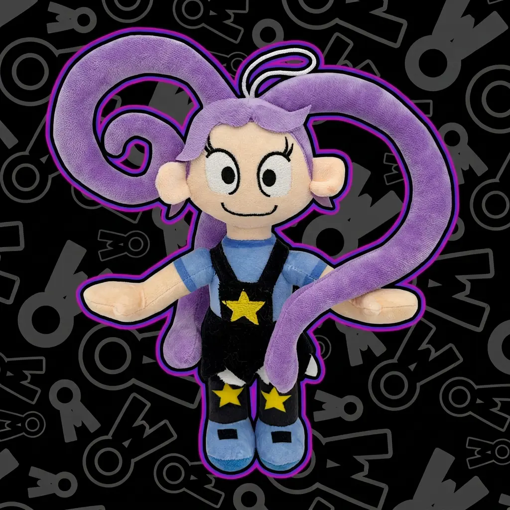 Poppy Playtime Chapter 5 Lily Lovebraids Plush Toy, 26cm Purple Hair Girl Stuffed Doll, Poppy Playtime Lily Character Collectible, Soft Horror Game Plushie, Creepy Cute Display Doll, Gamer Gift for Poppy Playtime Fans, Bedroom Shelf and Desktop Decor