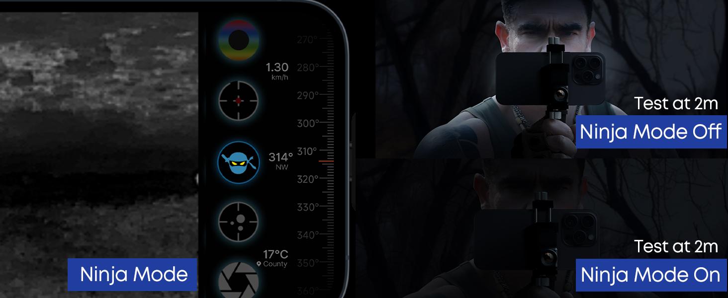 T2 Pro Thermal Monocular, 1579 Yard Night Infrared Camera with 13mm Lens,15×Zoom, iOS&Android Compatible