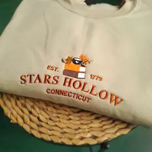 Stars Hollow Connecticut Embroidered Sweatshirt, Gilmore Girls, Connecticut Book Embroidered Sweatshirt, Stars Hollow Book Sweatshirt
