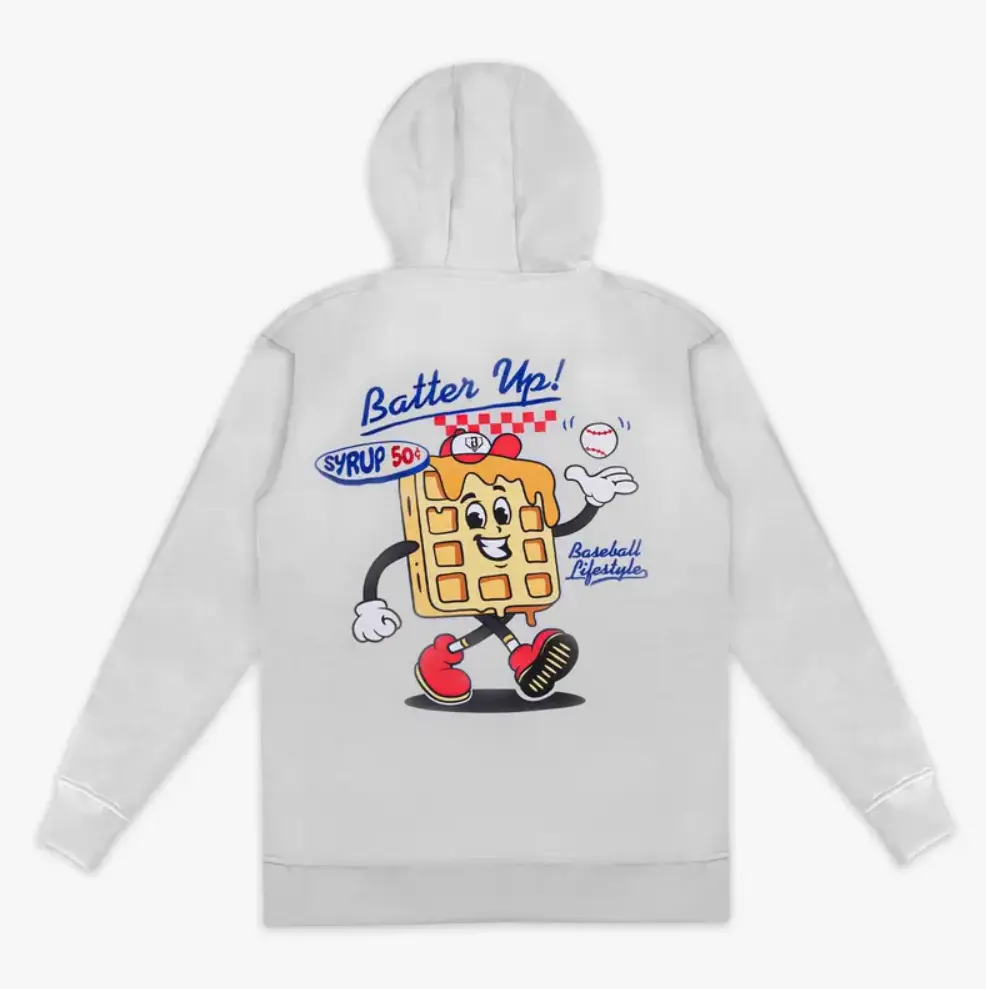Baseball Lifestyle 101 Batter Up Hoodie, Back to School Baseball Graphic Sweatshirt