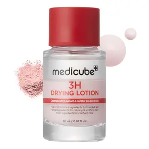 [NEW] [medicube] 3H Overnight Drying Lotion | Targeted Spot Care for Troubled & Oily-Prone Skin | Calming & Soothing Care with Calamine, Centella & Tea Tree | Korean Skincare 20ml, 0.67 fl. oz.