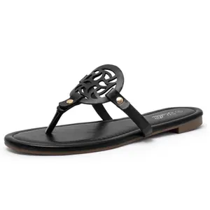 Women's Hollow Out Design Slide Sandals Summervibes Lightweight Flip Flop