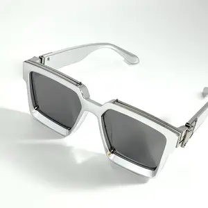 Funky Silver on Silver Square UV400 Sunglasses