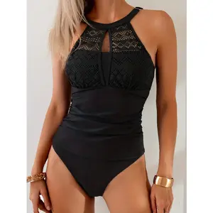 2026 New Women's Tankini Set - High Waist Bottoms with Ruffle Trim Two Piece Swimwear