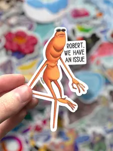 Marcus VRchat Robert, we have an issue Worm fanart stickers SNG