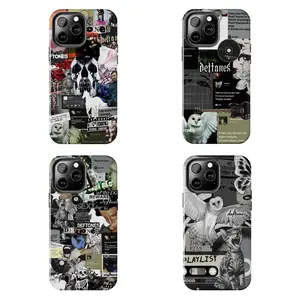 Deftones Retro Collage Series Phone Case, Premium Protection, Music Theme, White Pony, Diamond Eyes, Compatible with iPhone 17/16/15/14/13/12/11 Pro Max/Plus and Samsung Galaxy S23FE/22/23/24/25