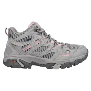 Hi-Tec Womens Apex Lite Mid Hiking Hiking Casual Boots Ankle Low Heel 1-2" - Grey
