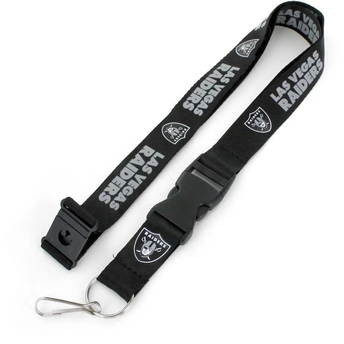 212 MAIN Las Vegas Raiders Design Lanyard - Black Keychain Lanyard for Sports Collectibles Enthusiasts