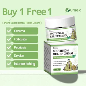 【Buy 1 Get 1 Free】Umex All-Natural Plant-Based Herbal Relief Cream–Soothe & Relieve Itching, Eczema & Sensitive Skin | Family-Safe Botanical Care Moisturizing Soothing Balm