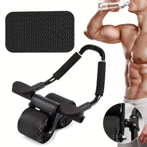 2025 Ab Roller Wheel with Smart Timer, Rebound Assist & Knee Pad – Core Workout Machine for Home Gym