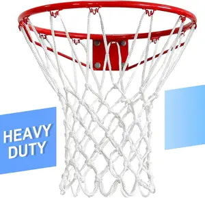 Basketball Net Outdoor,(7.16 oz) 12 Loops Professional Heavy Duty Basketball Net Replacement, Weather Anti Whip, Suitable for Outdoor Standard 12 Loops Basketball Hoop