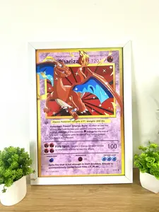 FanArt Print Charizard: Giant Card Holographic Print, Artistic Decor Poster, Unframed Wall Art, Home Decor
