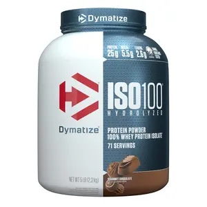 ISO100 Hydrolyzed Whey Isolate Protein Powder, Gourmet Chocolate, 5 lb